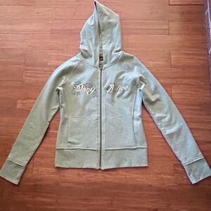 DKNY Active Hoodie Sweatshirt in Light Green Color, Size S